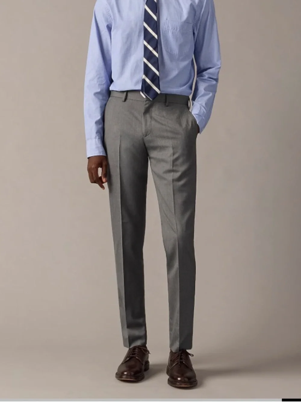 J crew charcoal Ludlow Slim-fit suit pant in Italian wool 32 32